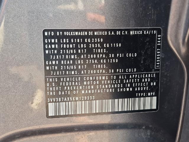 2019 Volkswagen Tiguan 2.0T SE