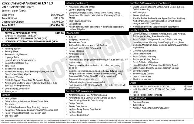 2022 Chevrolet Suburban 2WD LS