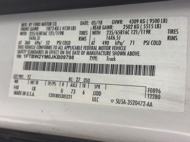 2018 Ford Transit 148 WB Low Roof Cargo