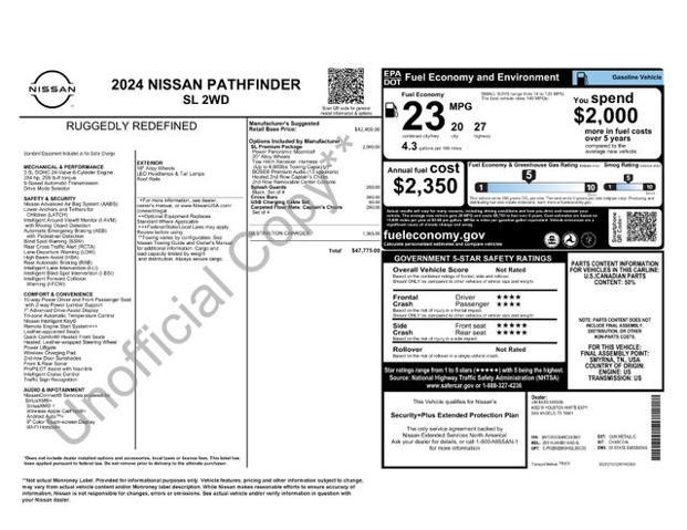 2024 Nissan Pathfinder SL FWD