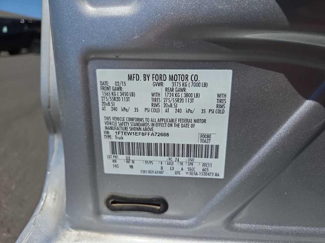 2015 Ford F-150 Platinum