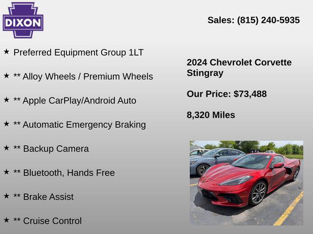 2024 Chevrolet Corvette Stingray RWD Convertible 1LT