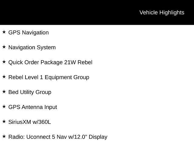 2025 Ram 1500 Rebel Crew Cab 4x4 5'7" Box