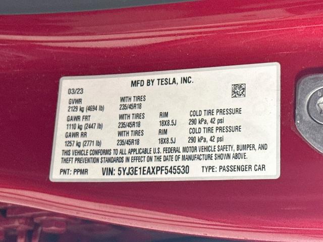2023 Tesla Model 3 Rear-Wheel Drive