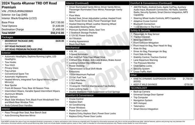 2024 Toyota 4Runner TRD Off Road Premium