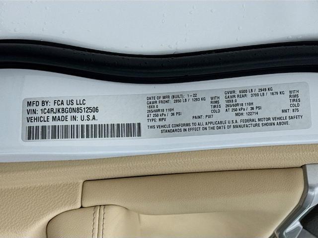 2022 Jeep Grand Cherokee L Limited 4x4