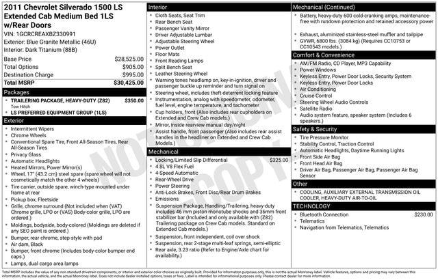 2011 Chevrolet Silverado 1500 LS