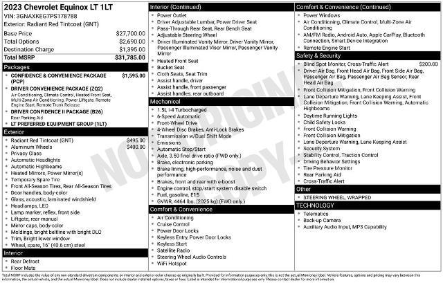 2023 Chevrolet Equinox FWD LT