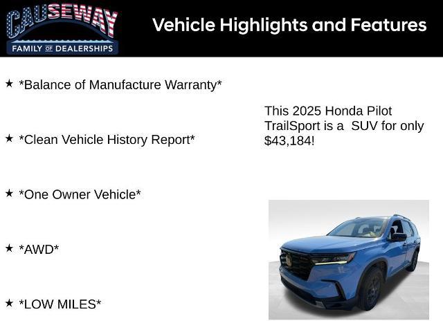 2025 Honda Pilot TrailSport