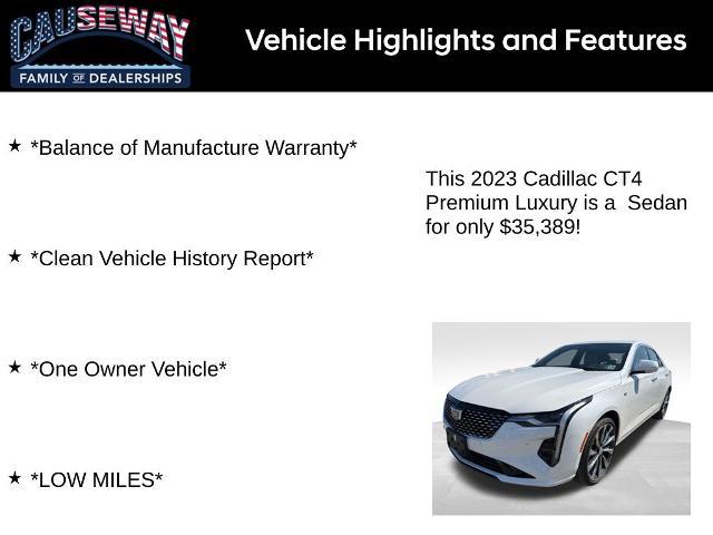 2023 Cadillac CT4 Premium Luxury