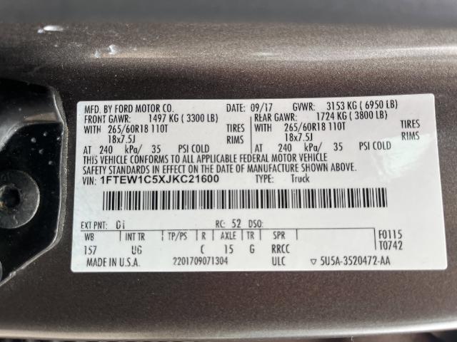 2018 Ford F-150 XLT