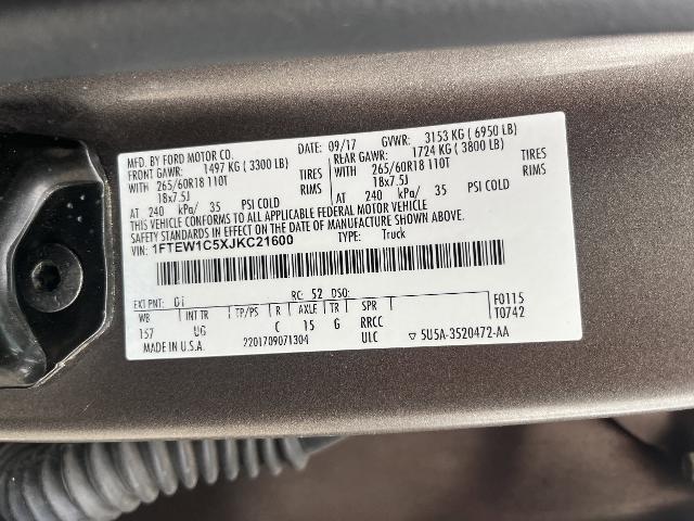 2018 Ford F-150 XLT