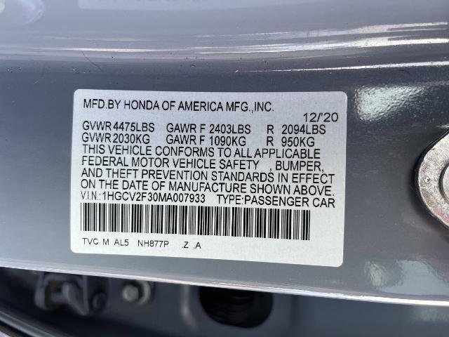 2021 Honda Accord Sport 2.0T