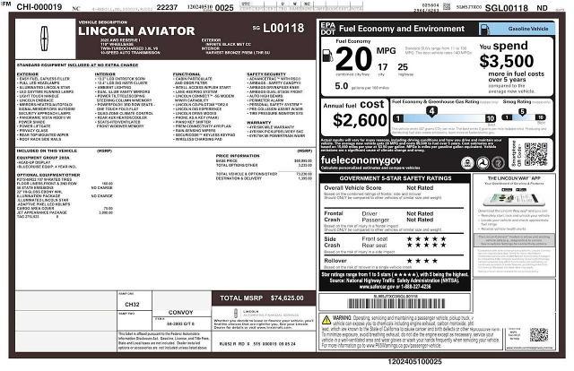 2025 Lincoln Aviator Reserve