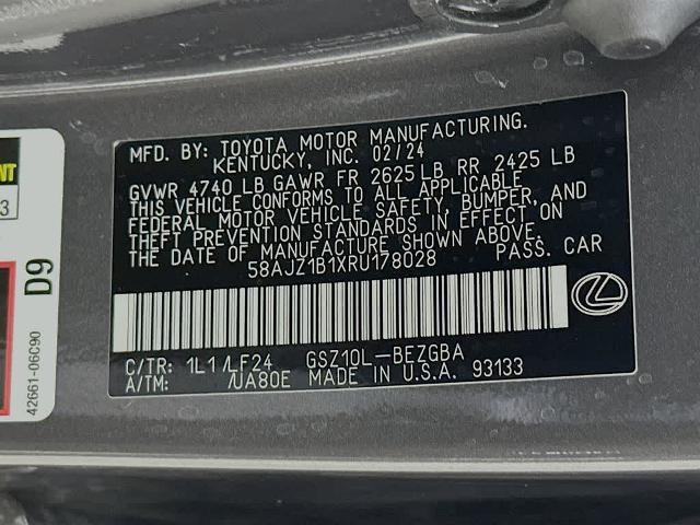 2024 Lexus ES 350 F SPORT Handling