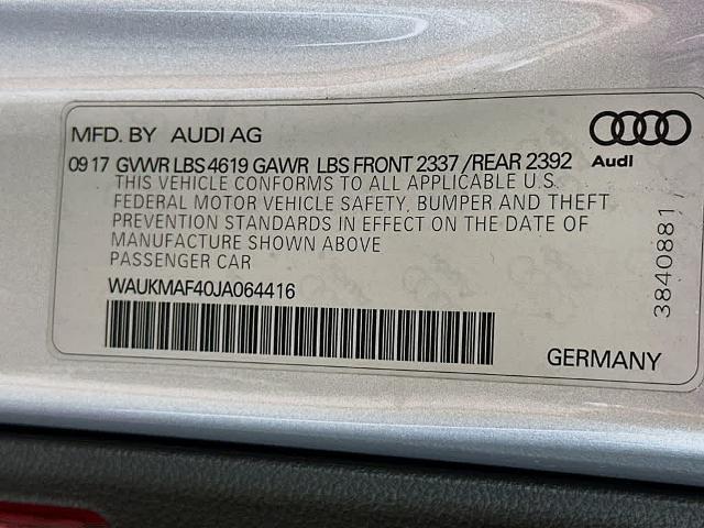 2018 Audi A4 2.0T Ultra Premium
