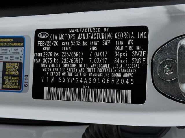 2020 Kia Sorento 2.4L LX