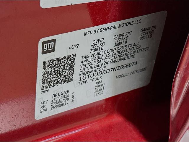 2022 GMC Sierra 1500 4WD Crew Cab Short Box SLT