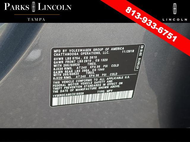 2019 Volkswagen Atlas 3.6L V6 SEL