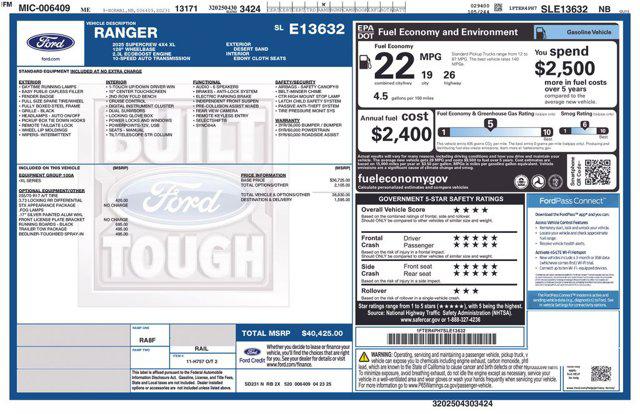 2025 Ford Ranger XL