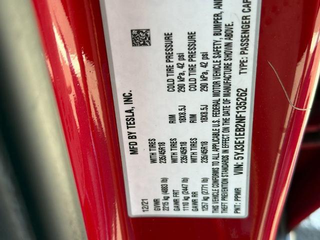 2022 Tesla Model 3 Long Range Dual Motor All-Wheel Drive