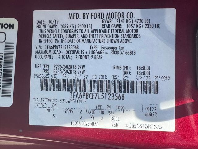 2020 Ford Mustang GT Premium Fastback