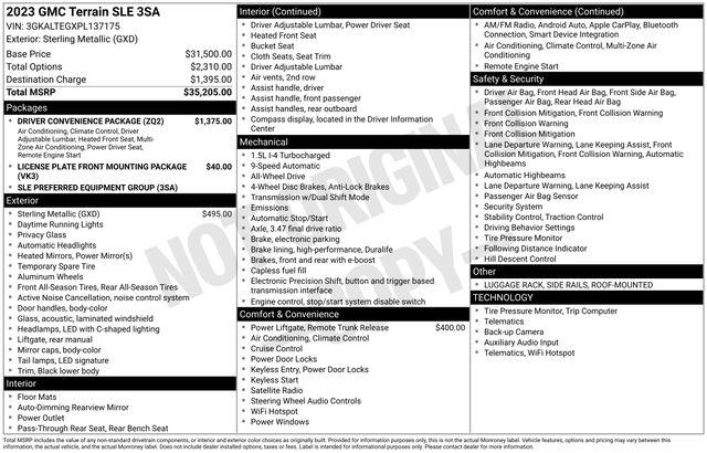 2023 GMC Terrain AWD SLE