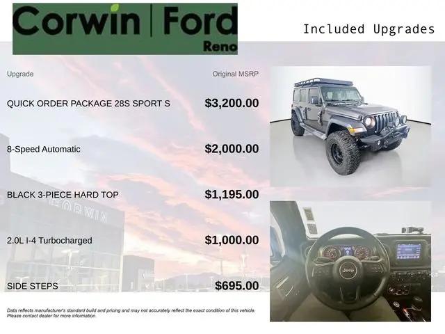 2019 Jeep Wrangler Unlimited Sport S 4x4