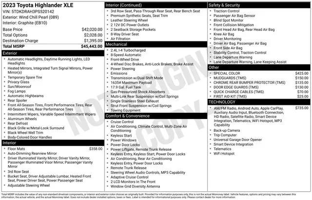 2023 Toyota Highlander XLE