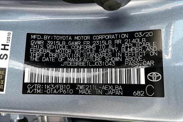 2020 Toyota Corolla Hybrid LE