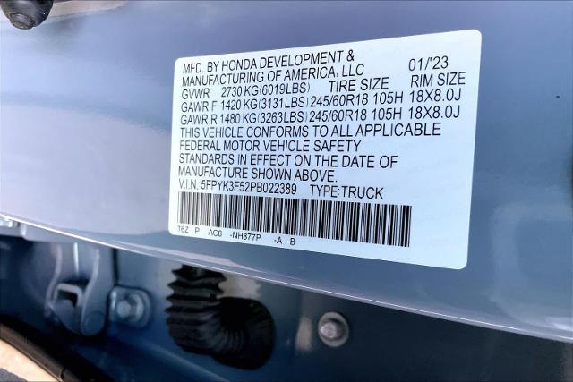 2023 Honda Ridgeline RTL
