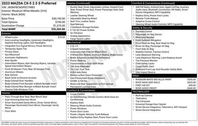 2023 Mazda CX-5 2.5 S Preferred