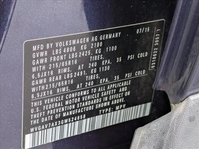 2016 Volkswagen Tiguan S