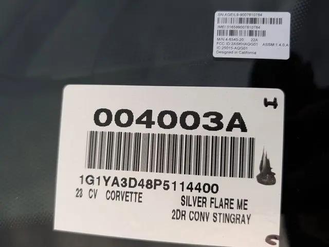 2023 Chevrolet Corvette Stingray RWD Convertible 1LT