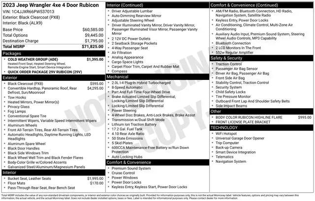 2023 Jeep Wrangler 4xe Rubicon 4x4