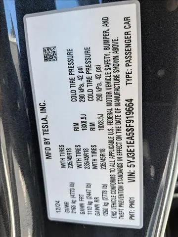 2025 Tesla Model 3 Long Range Rear-Wheel Drive