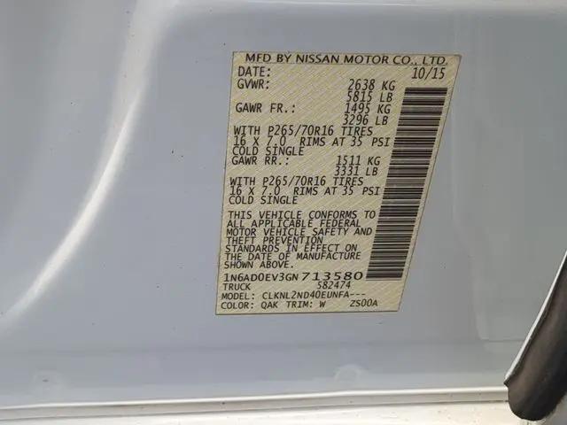 2016 Nissan Frontier SV