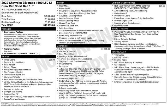 2022 Chevrolet Silverado 1500 2WD Crew Cab Short Bed LT for sale in Monterey Park, CA