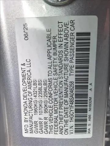 2025 Honda Accord Sedan SE