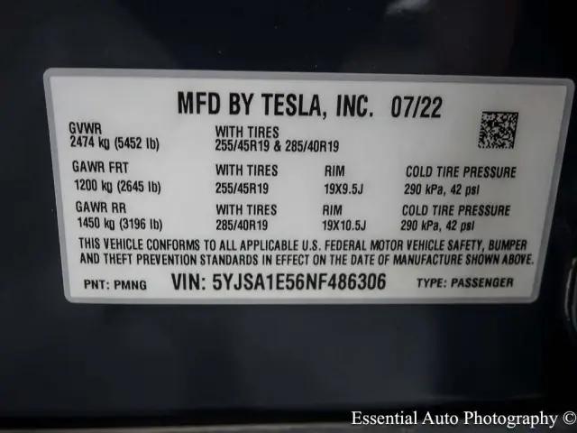 2022 Tesla Model S Dual Motor All-Wheel Drive
