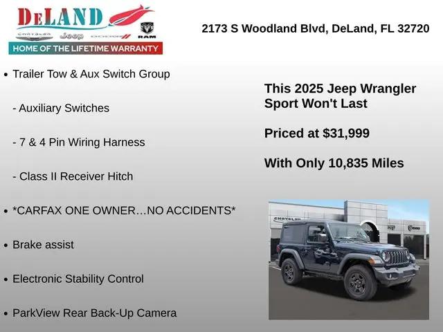2025 Jeep Wrangler 2-Door Sport 4x4