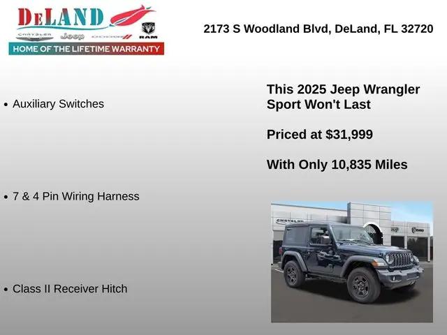 2025 Jeep Wrangler 2-Door Sport 4x4