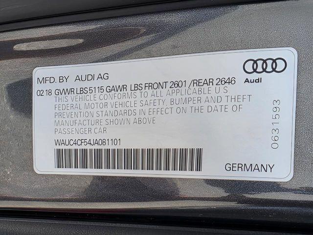 2018 Audi S5 3.0T Premium Plus