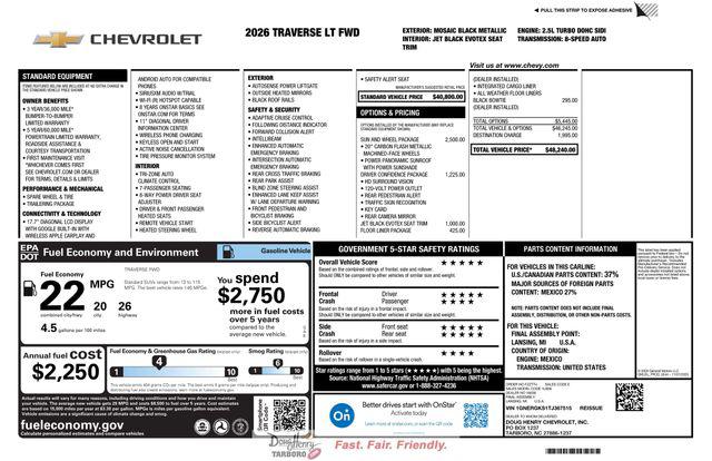 2026 Chevrolet Traverse FWD LT