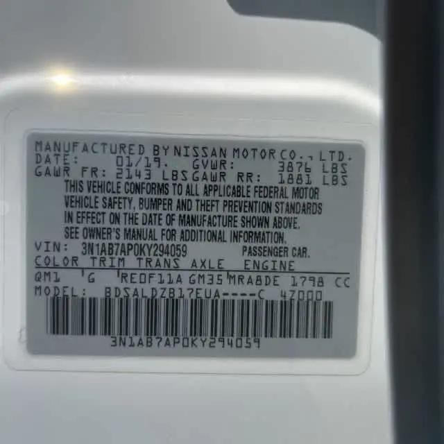 2019 Nissan Sentra SV