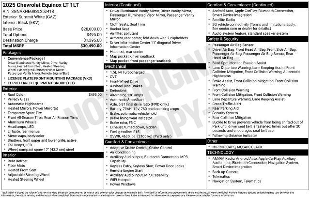 2025 Chevrolet Equinox FWD LT