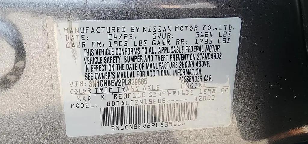 2023 Nissan Versa 1.6 SV Xtronic CVT