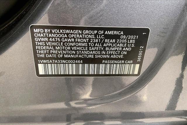 2022 Volkswagen Passat 2.0T SE