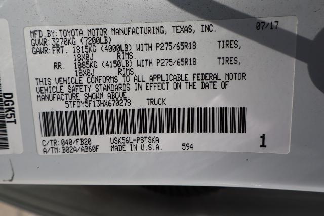 2017 Toyota Tundra SR5 5.7L V8