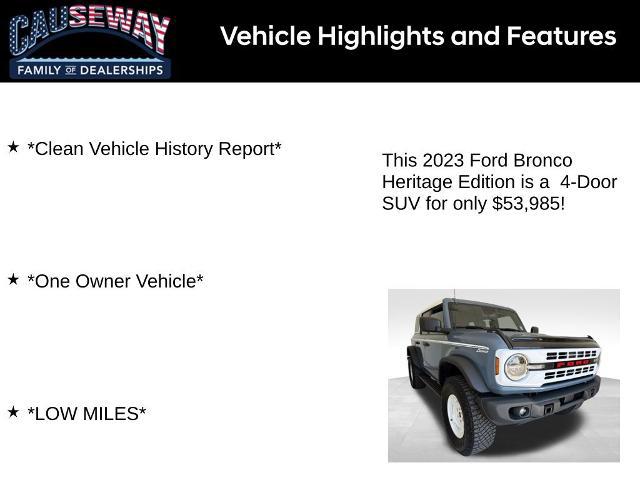 2023 Ford Bronco Heritage Edition
